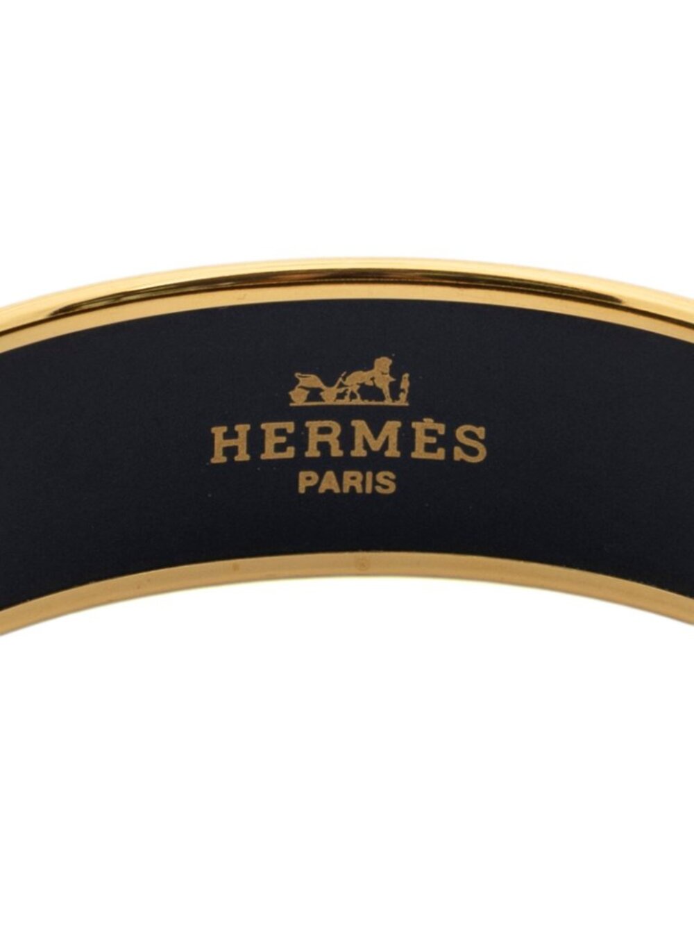Hermes Enamel Bangle Blue Tiger Motif Bracelet - Picture 4 of 4